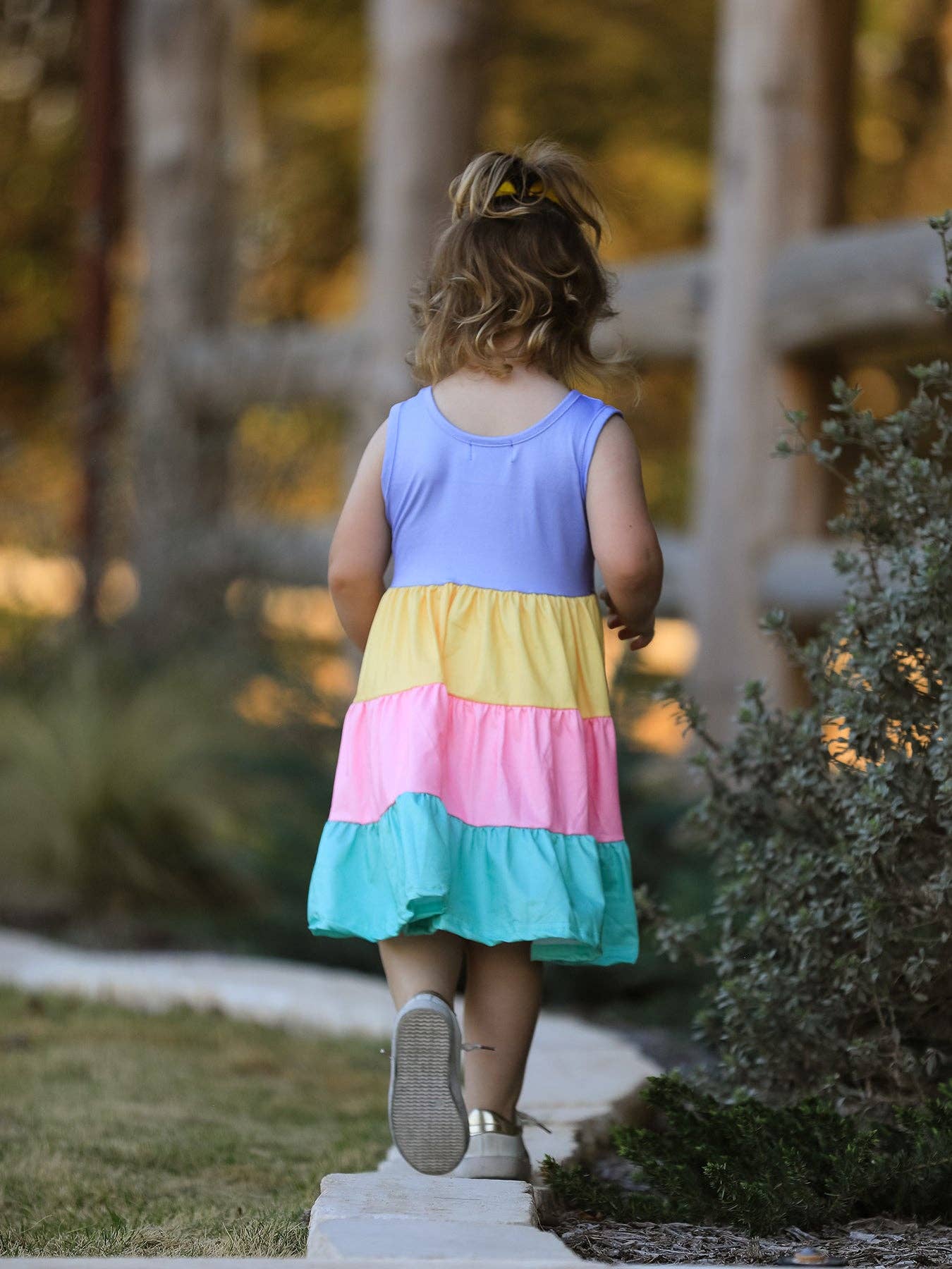 Rainbow Star Colorful 3-Piece Dress Set: 4-5Y