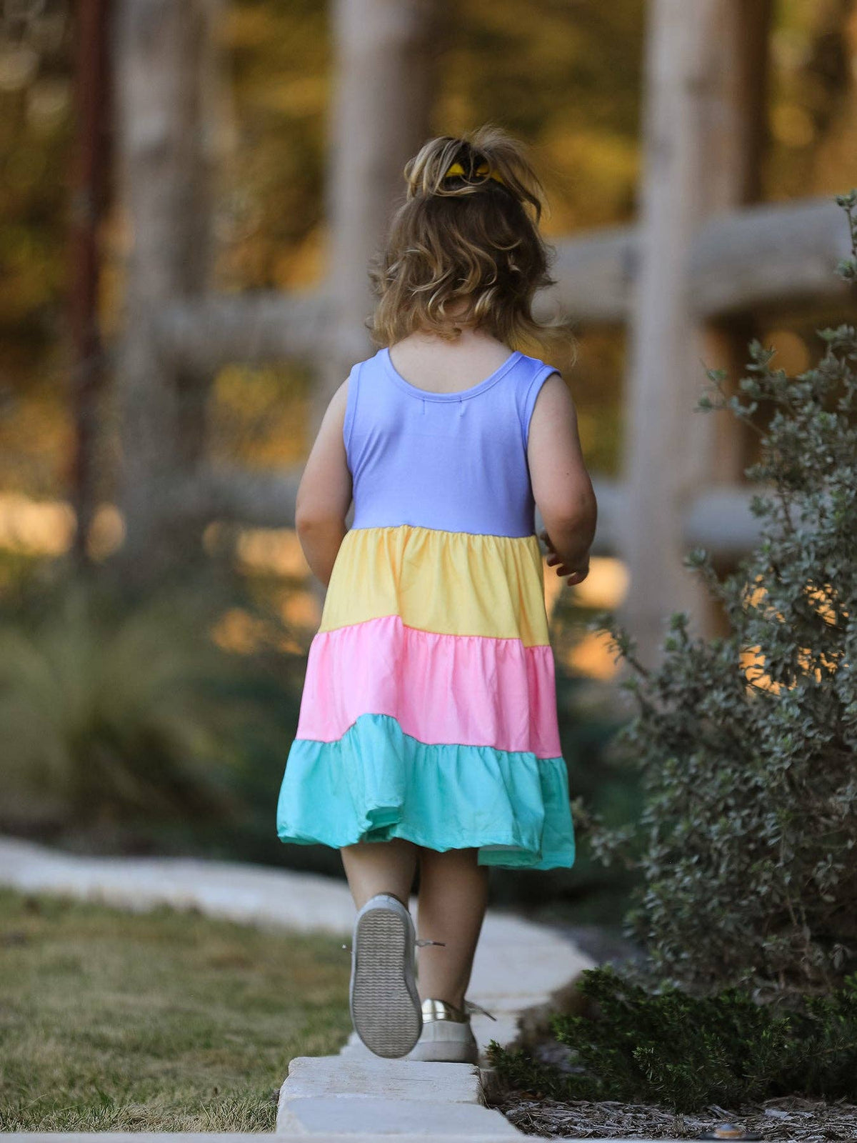 Rainbow Star Colorful 3-Piece Dress Set: 5-6Y