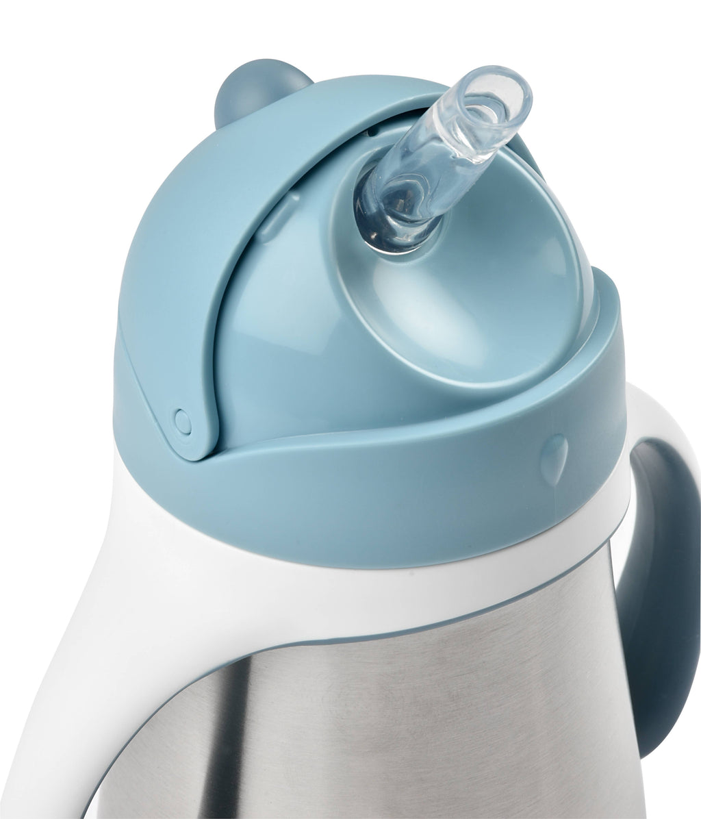 BEABA Stainless Steel Straw Sippy Cup - Rain