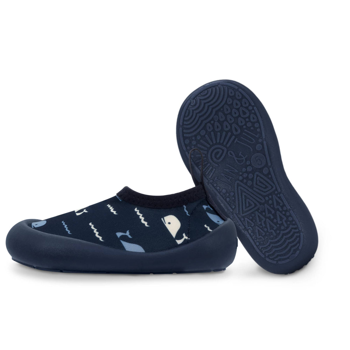 Navy Whale Tales | Kids Water Shoes