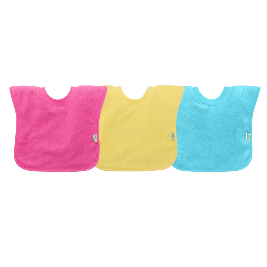 Pull-Over Stay-Dry Toddler Bibs (3pk)