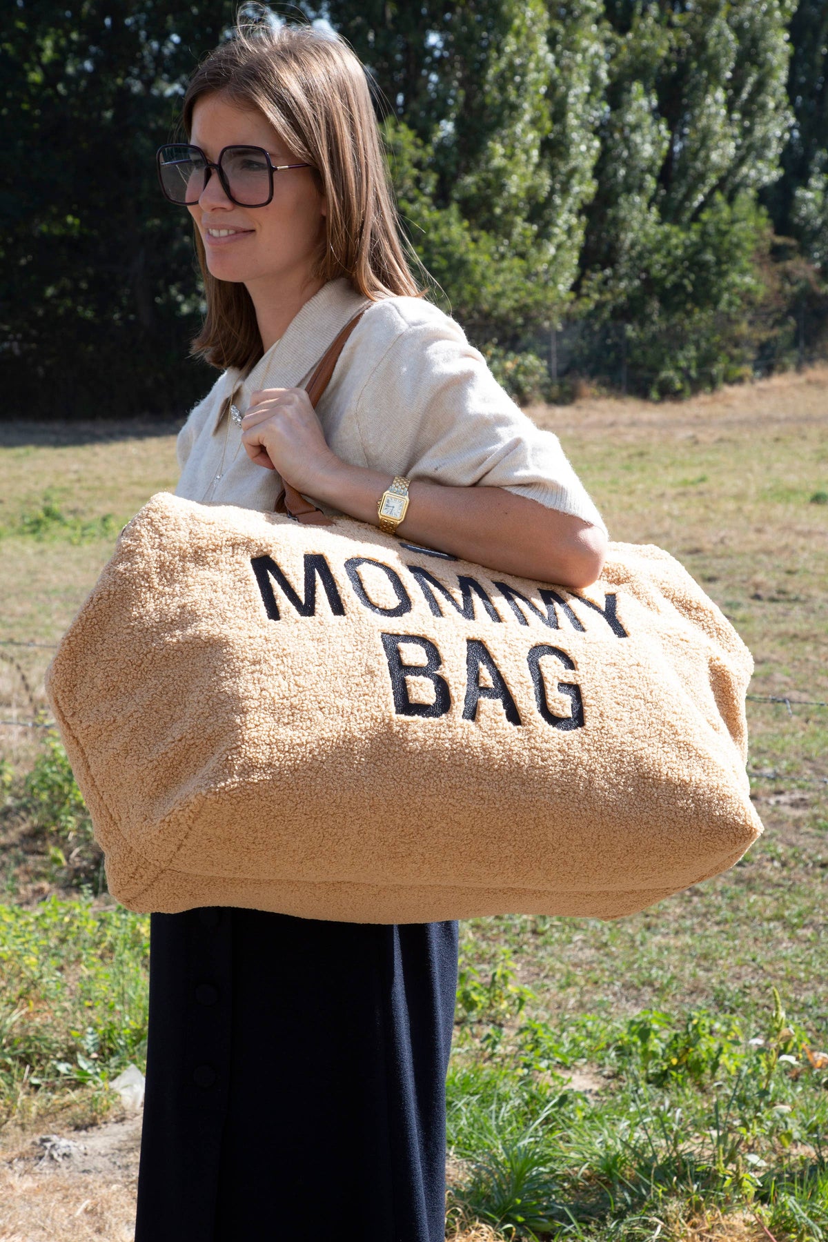 Childhome Mommy Bag, XL Diaper Bag - Teddy Brown