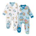 Nordic Hero & Viking Ships Organic Cotton Sleep & Play Footed