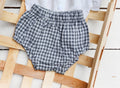 Blouse & Gingham Bloomer Set