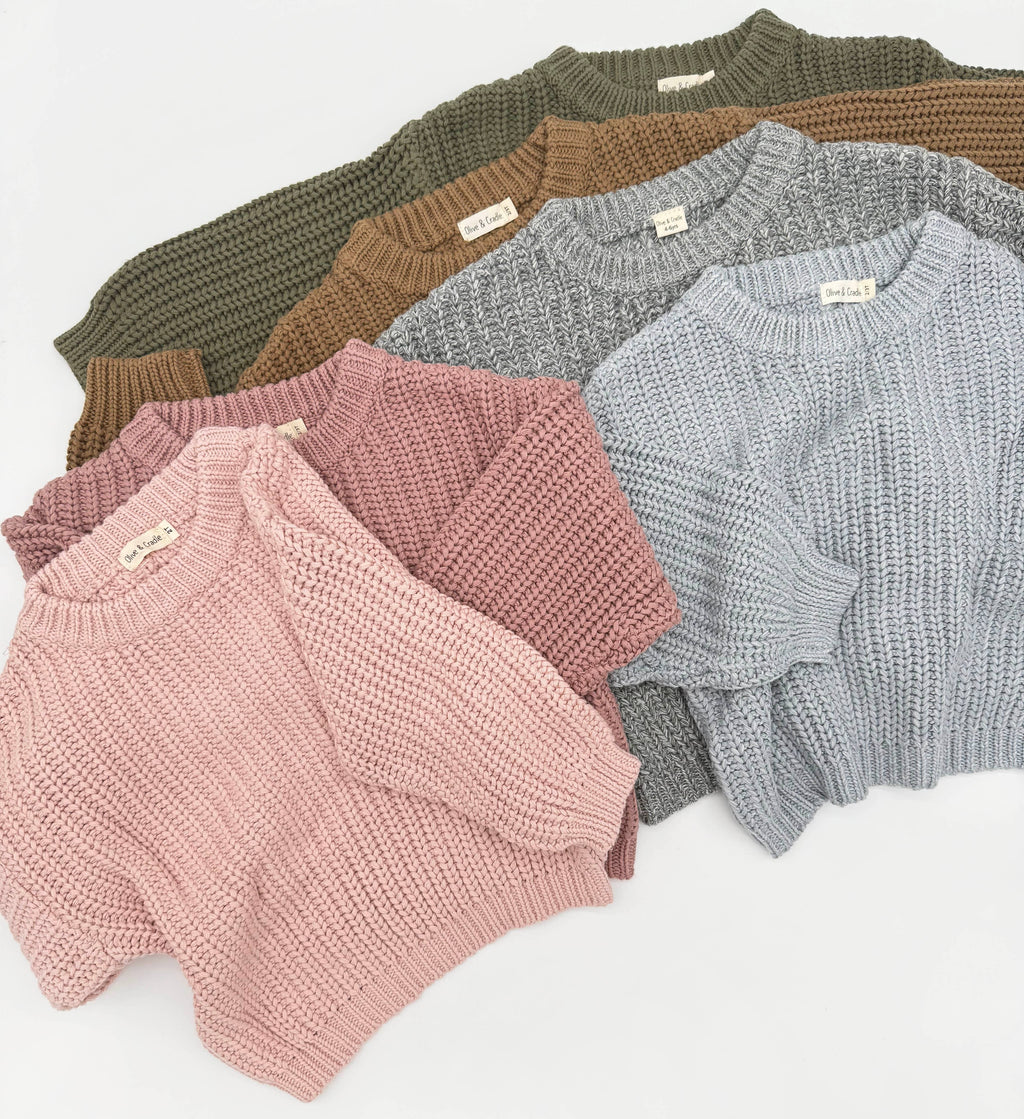 Kids Chunky Knit Sweater | 2T-12T
