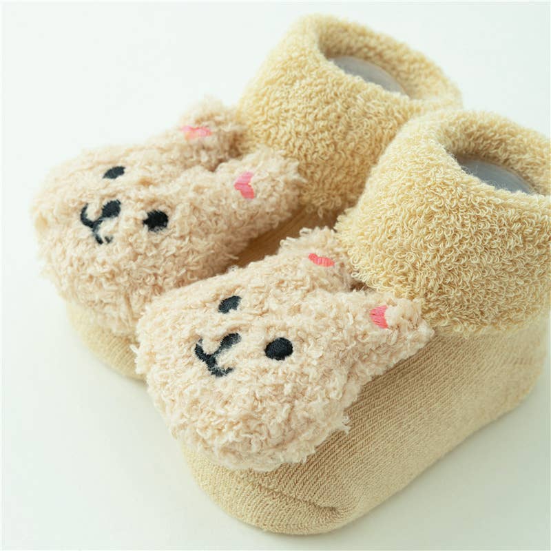 Baby Toddler Cute Doll Terry Thick Non-slip Socks