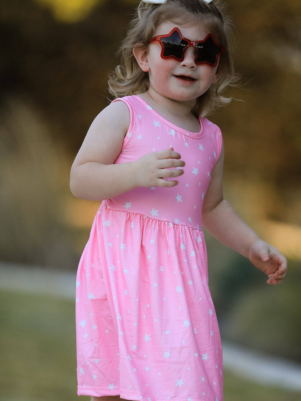Rainbow Star Colorful 3-Piece Dress Set: 4-5Y