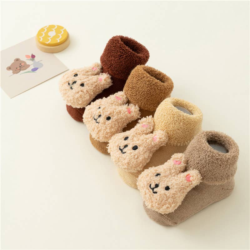 Baby Toddler Cute Doll Terry Thick Non-slip Socks