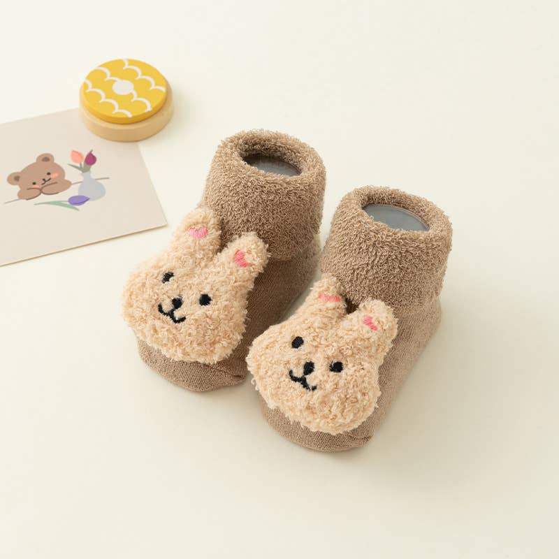 Baby Toddler Cute Doll Terry Thick Non-slip Socks