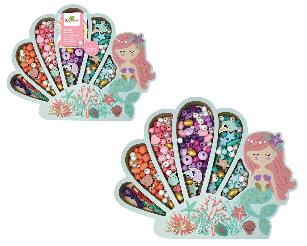 Les Perles -Mermaid Wooden Beads - 4y+
