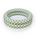 Ali+Oli Two-Ring Inflatable Kiddie Pool (Green Checkers)
