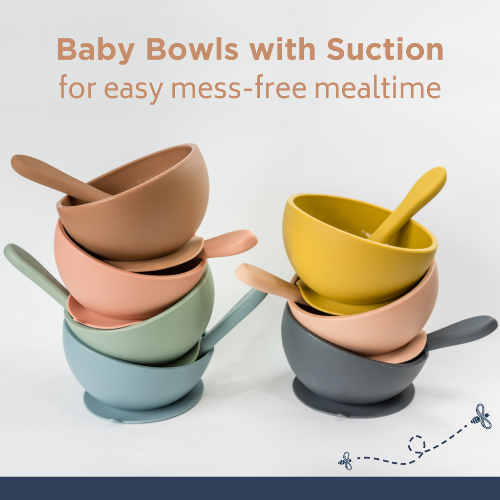 Silicone Suction Bowl and Spoon Set