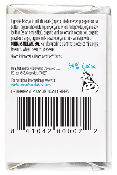 Organic Creamy Milk & Milk Chocolate Mini Bars, 0.7 oz