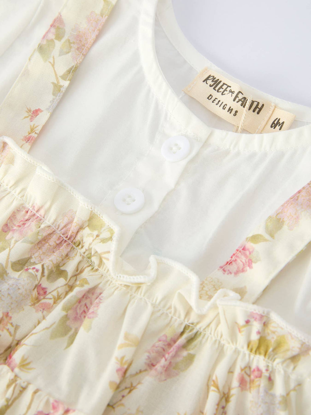 Floral Baby Girl Romper With Bow Ruffle And Hat