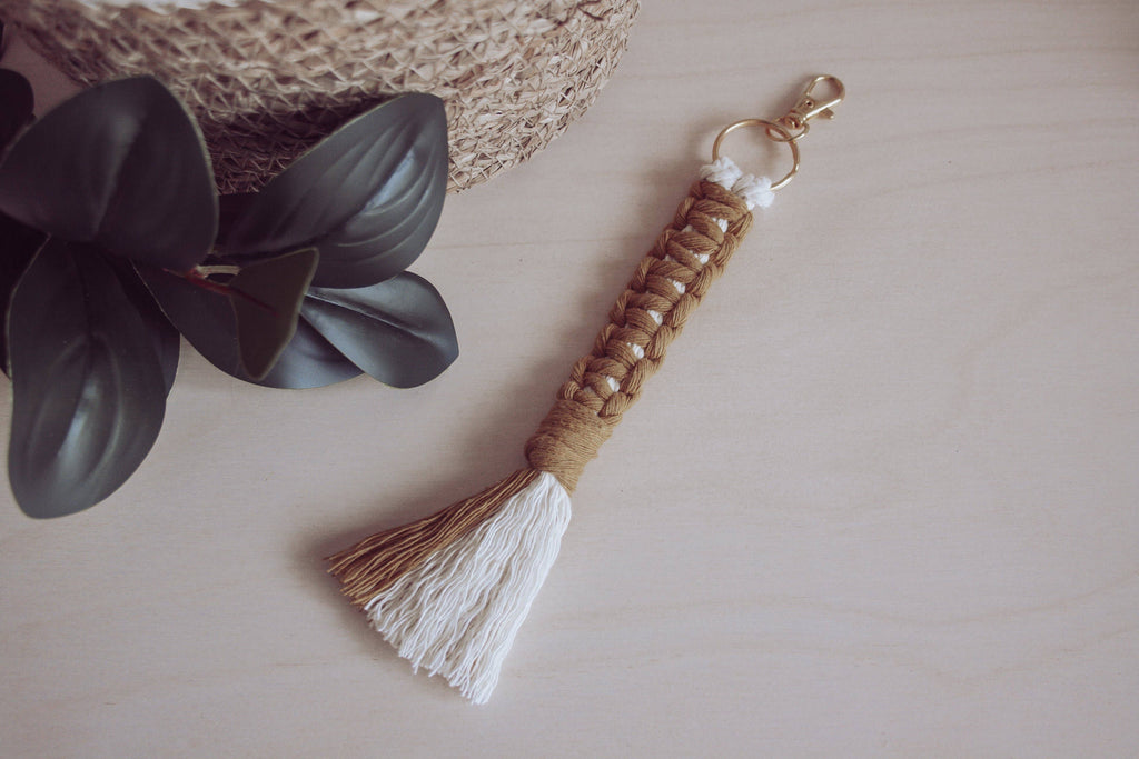 The Earth Tones -  Macrame Keychain