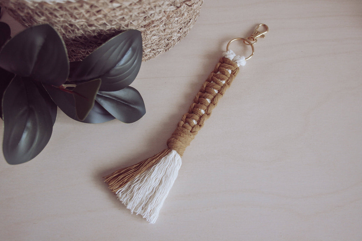 The Earth Tones -  Macrame Keychain