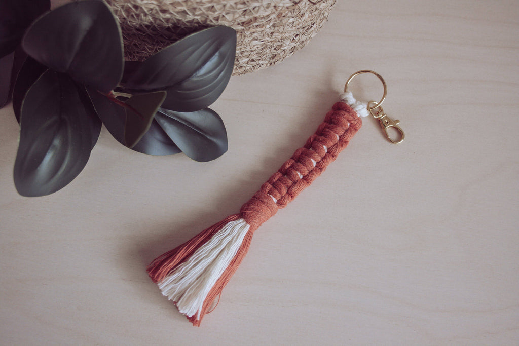 The Earth Tones -  Macrame Keychain