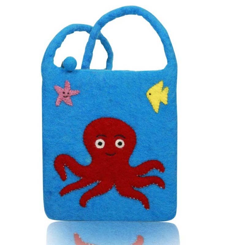Octopus Design Cross- body Bag