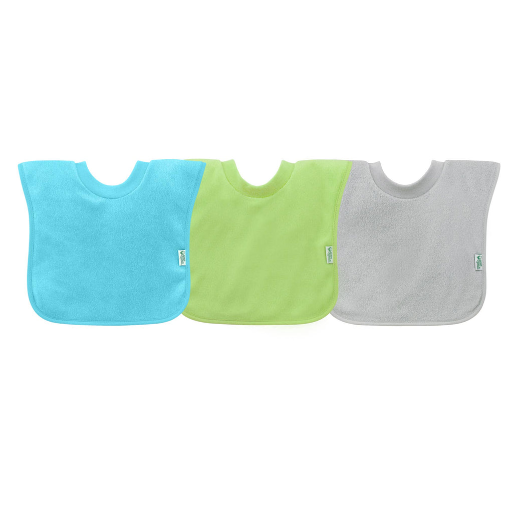 Pull-Over Stay-Dry Toddler Bibs (3pk)