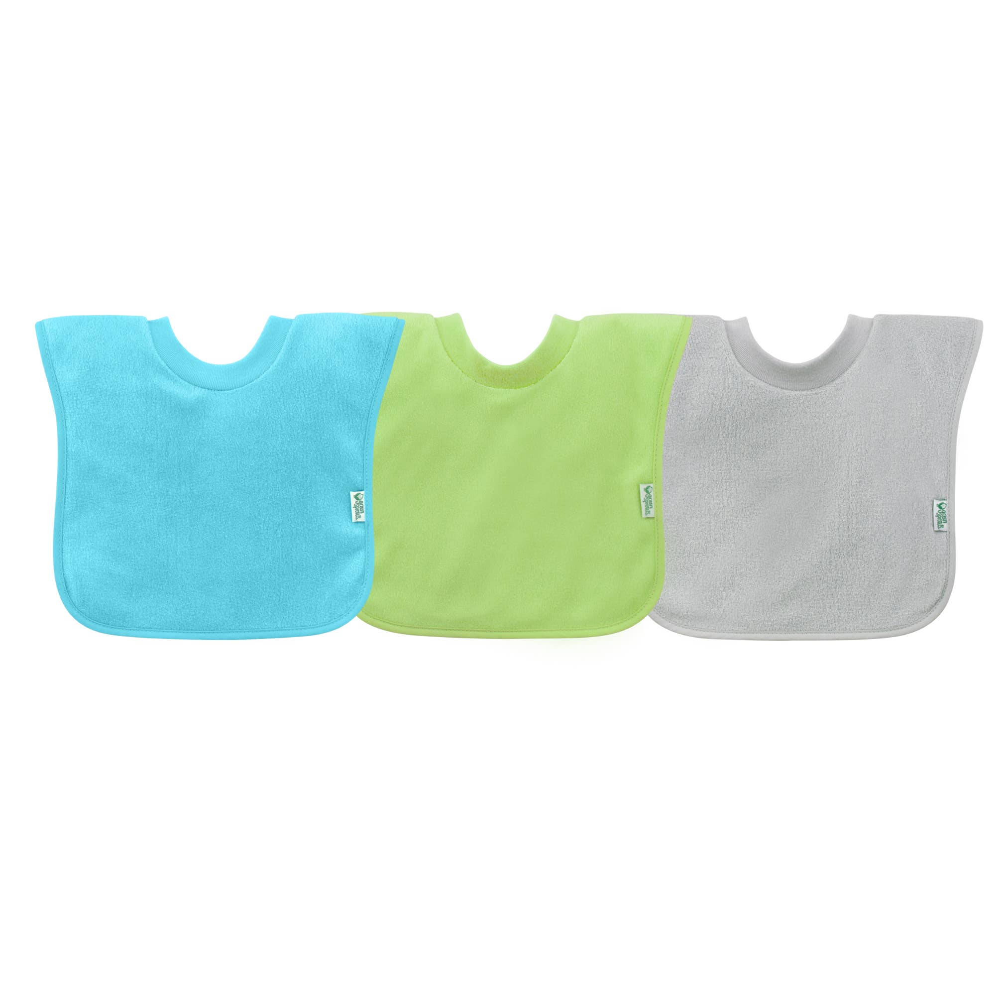 Pull-Over Stay-Dry Toddler Bibs (3pk)
