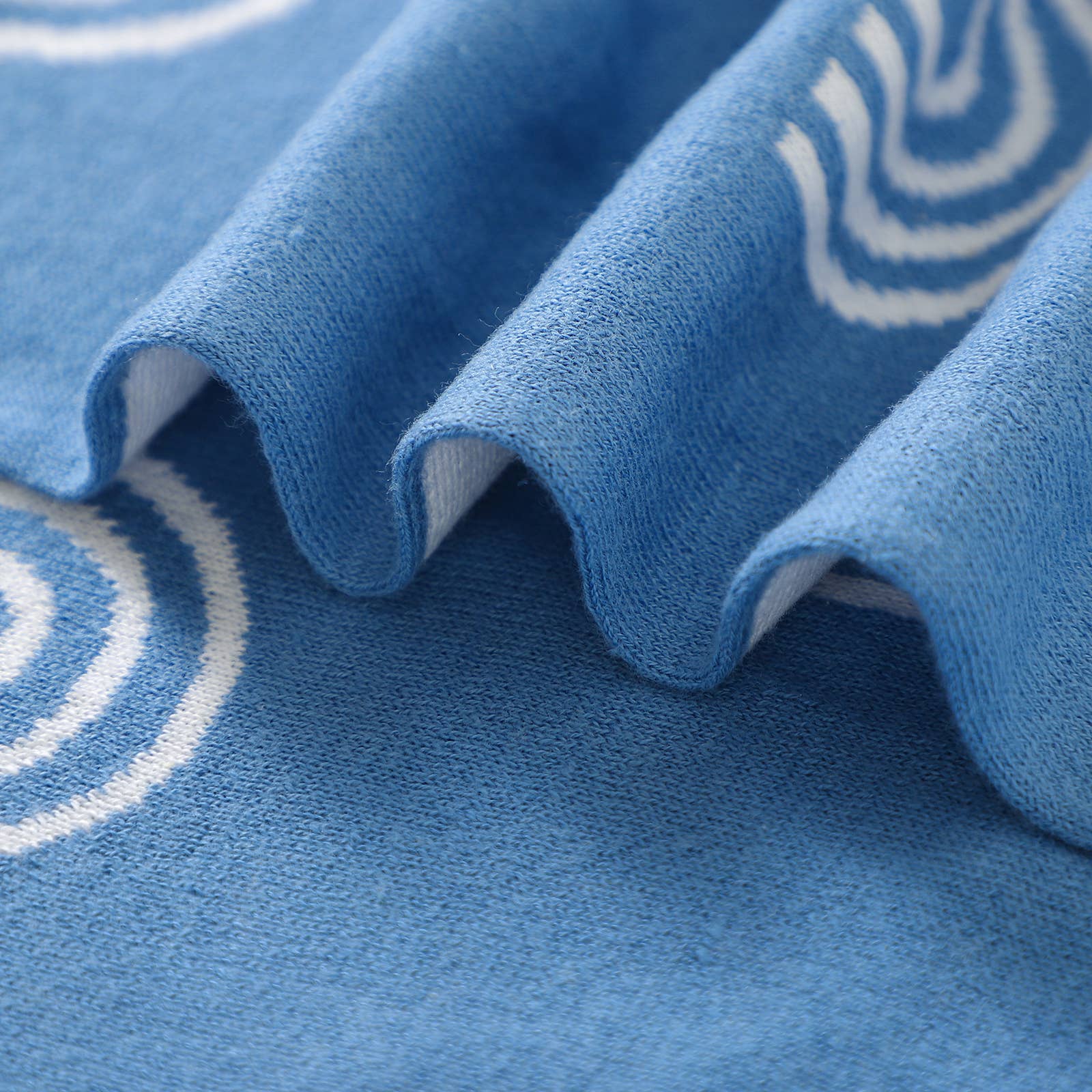 100% Luxury Cotton Swaddle Receiving Baby Blanket - Rainbow