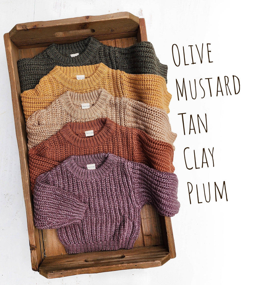 Kids Chunky Knit Sweater | 2T-12T