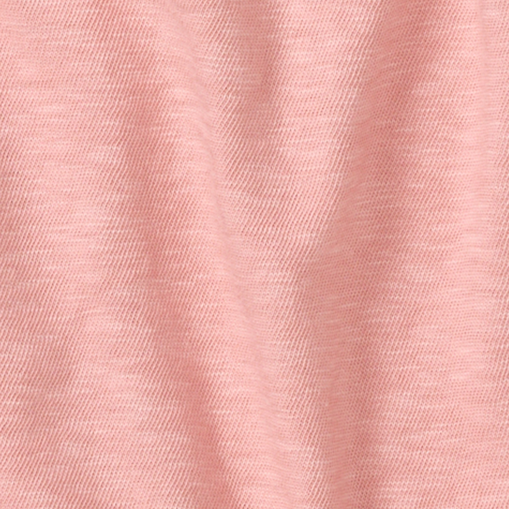 Chunky Slub Pink Baby Girl Romper