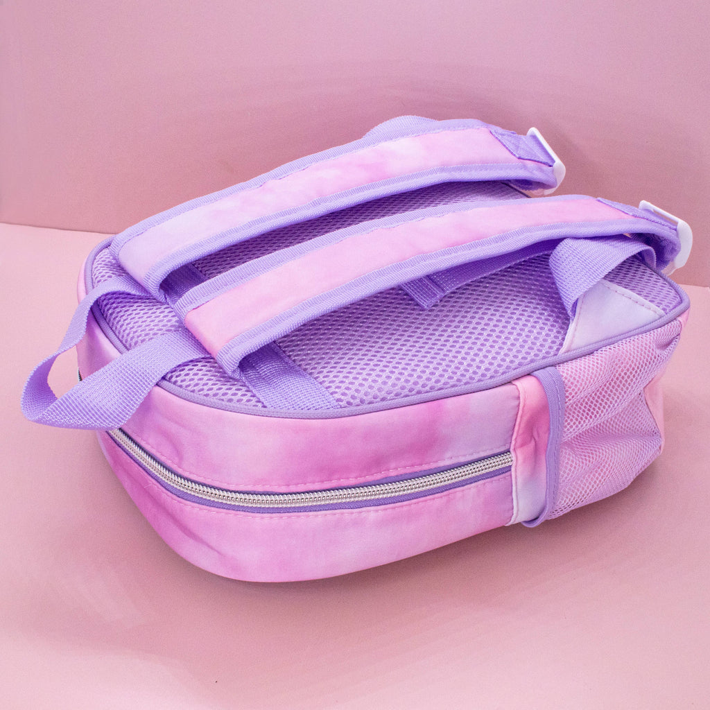 Girls Backpack with Glitter Varsity Letters - Mini Tie Dye