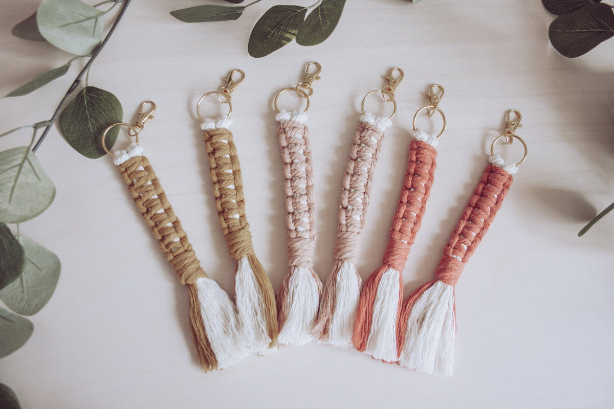 The Earth Tones -  Macrame Keychain