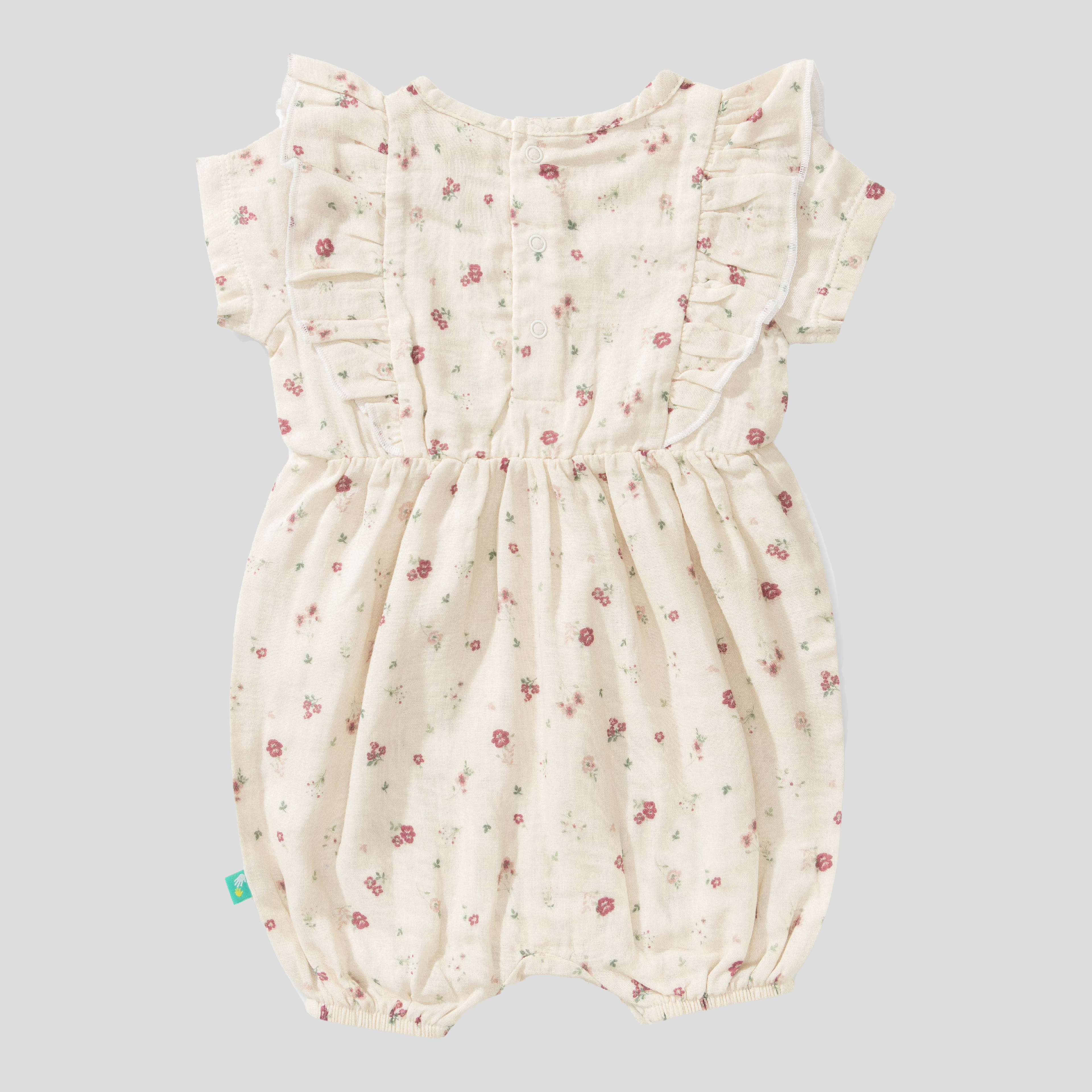 Ruffled Blooming Snug Fit Romper for Baby Girls