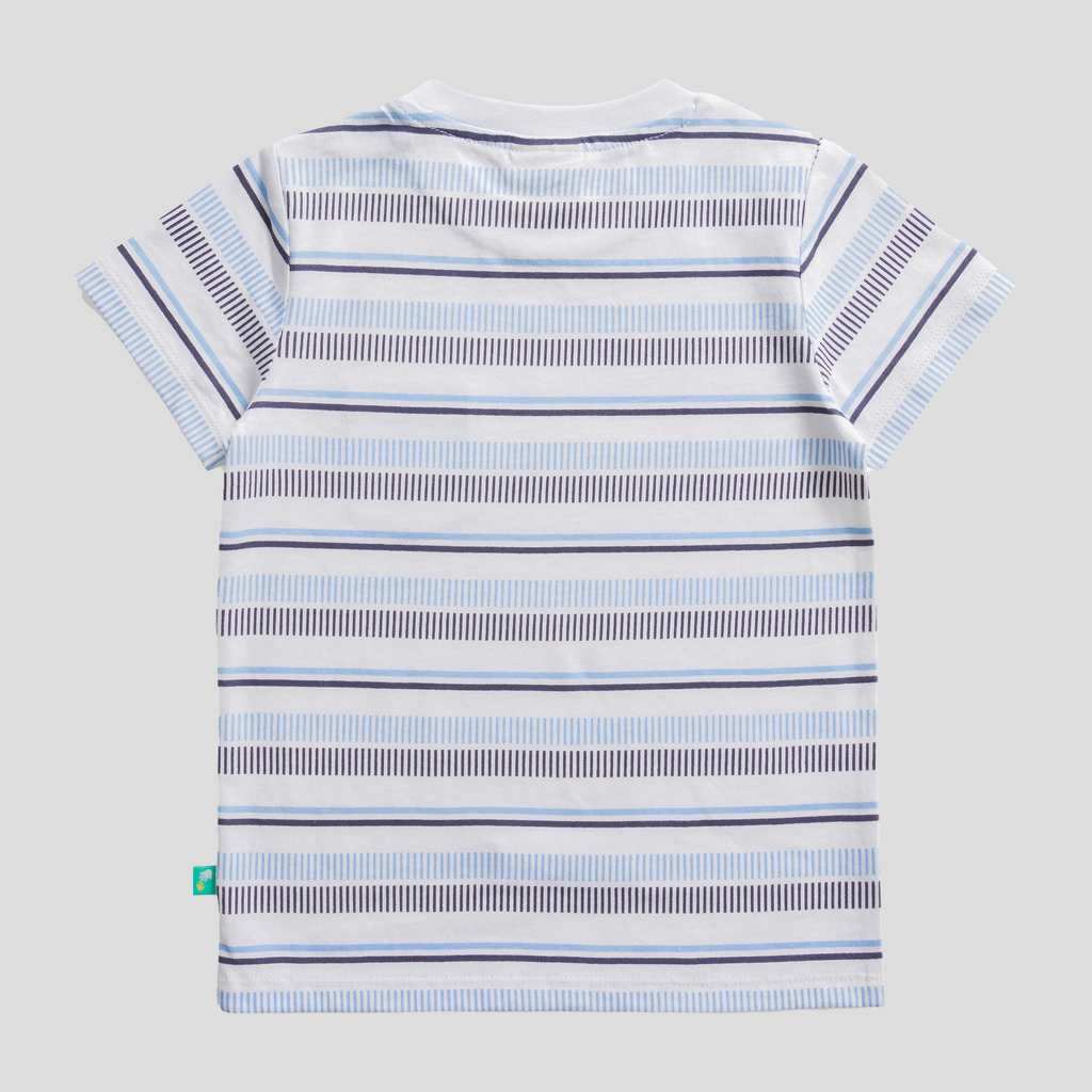 Striped T-Shirt and Shorts Set for Toddler Boys