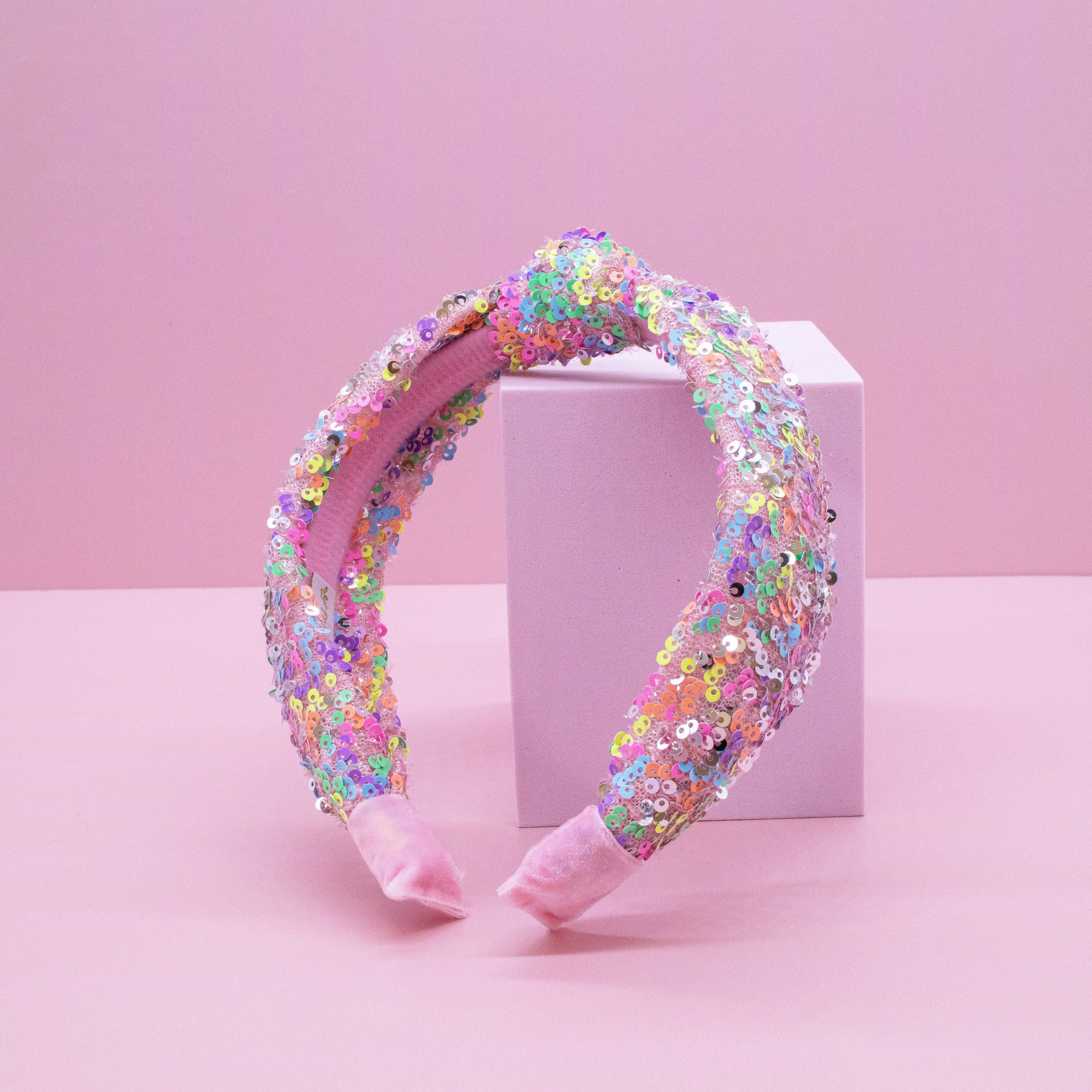 Kids Knot Headband - Sequin Knotted Hair Band Accessories