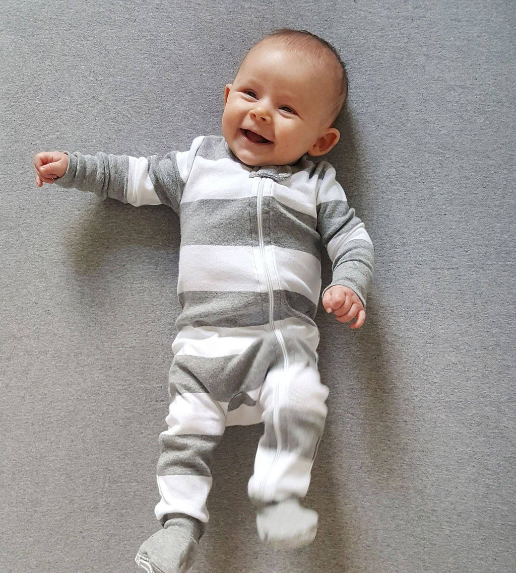 Solid Organic Cotton  Fitted Crib Sheet - Heather Grey