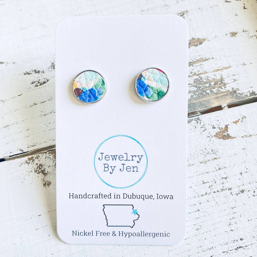 Stud Earrings: Confetti Splash