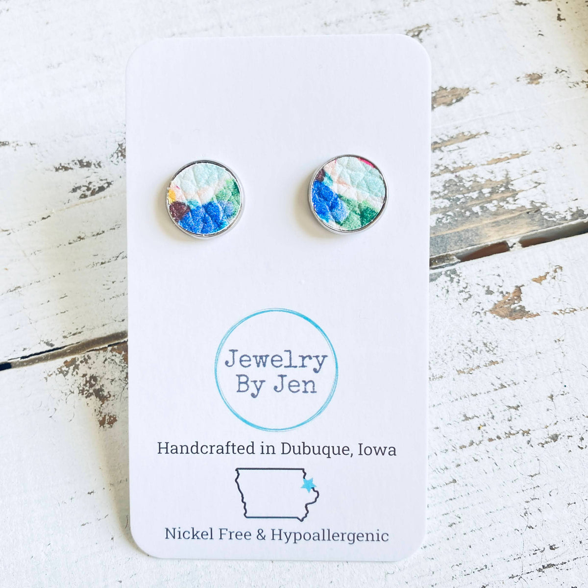 Stud Earrings: Confetti Splash
