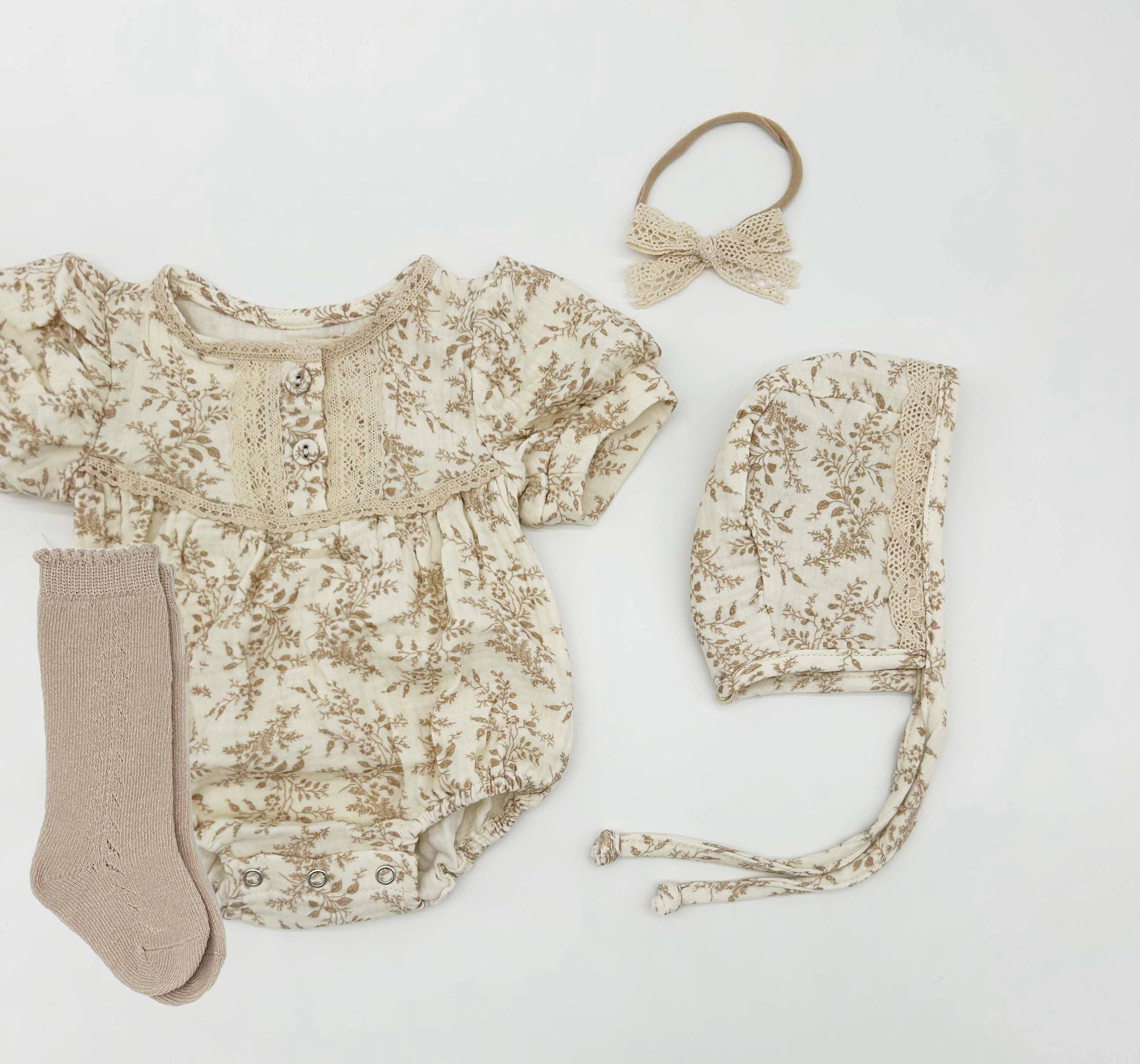 Elodie Short Sleeve Romper Set