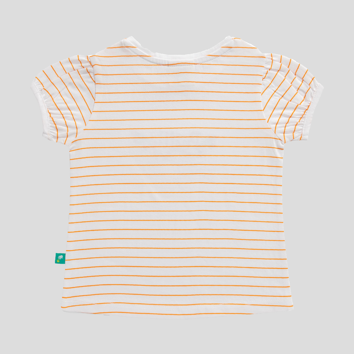 Striped Tee & Shorts Set for Toddler - Tangerine