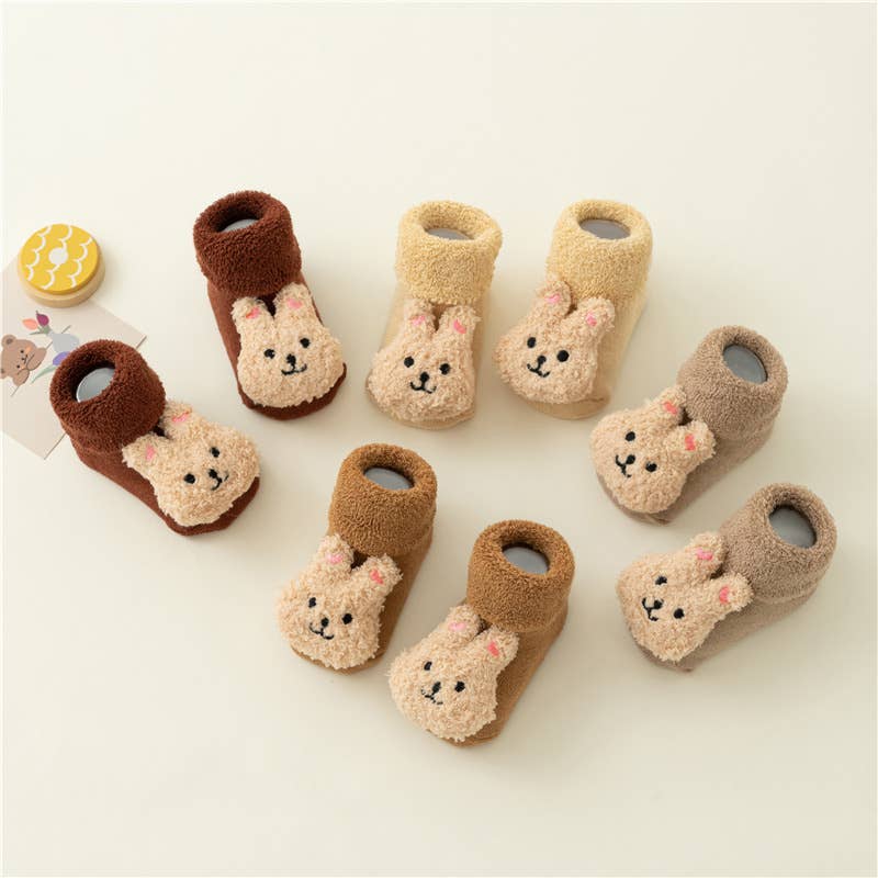 Baby Toddler Cute Doll Terry Thick Non-slip Socks