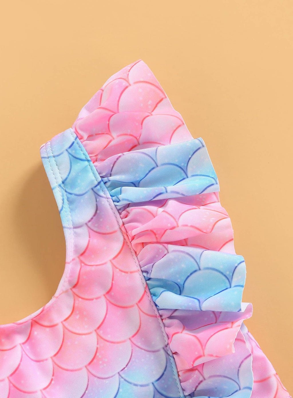 Blue-Pink Ice-Cream 2pcs Girl Swimsuit