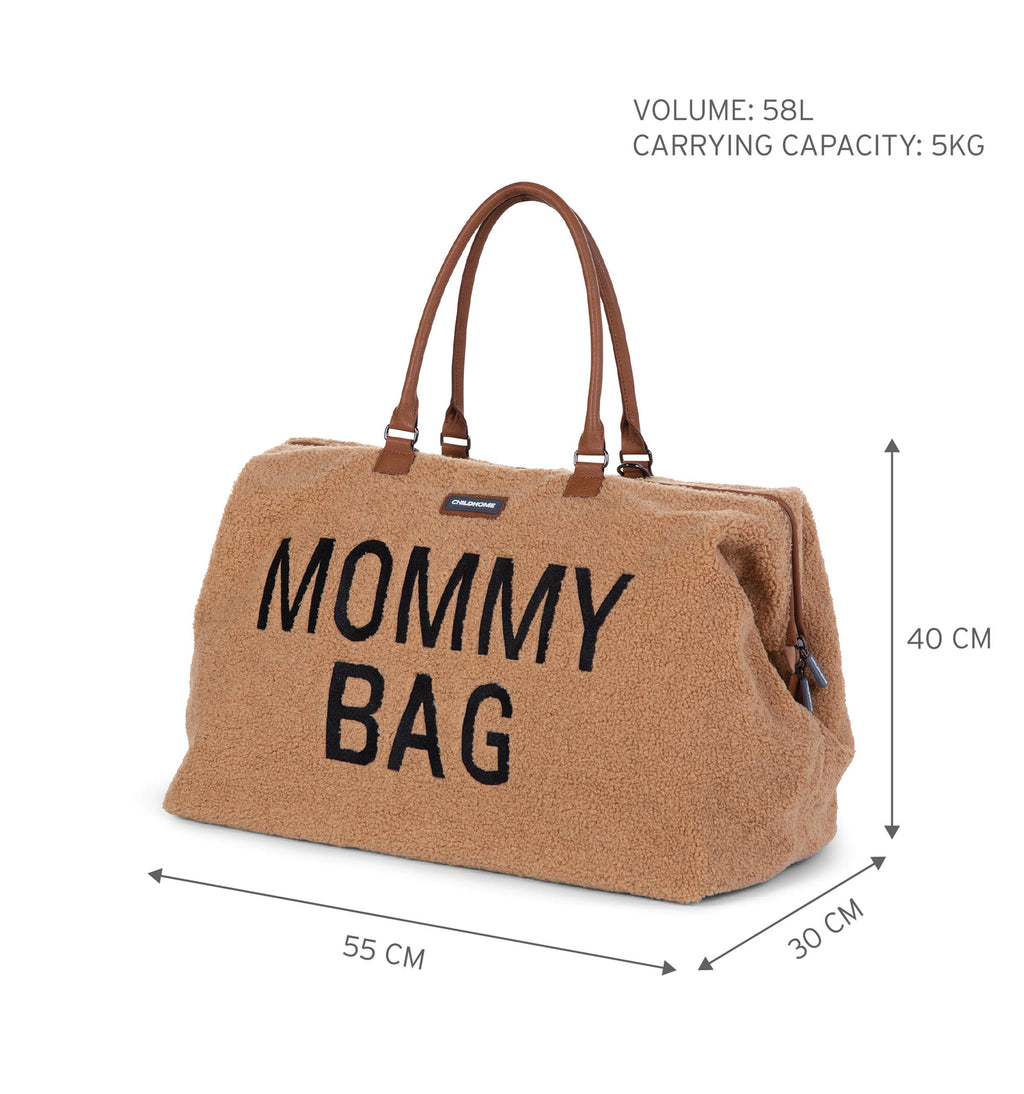 Childhome Mommy Bag, XL Diaper Bag - Teddy Brown