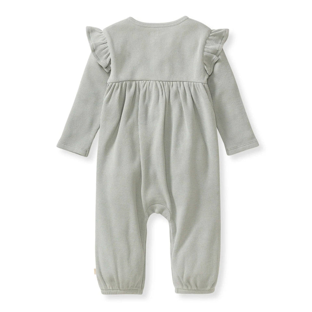 Organic Cotton Baby Girl Thermal Jumpsuit