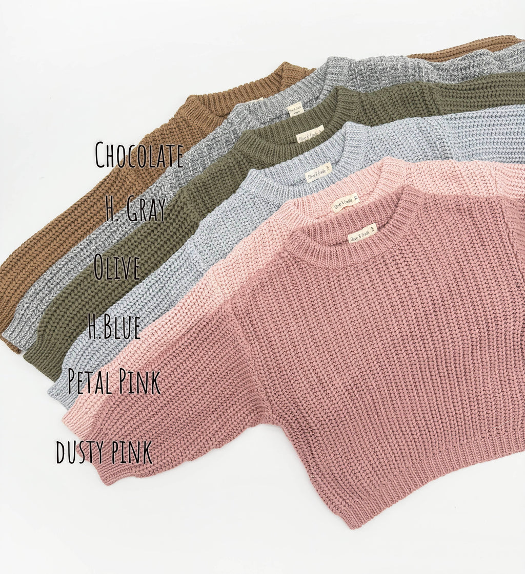 Kids Chunky Knit Sweater | 2T-12T