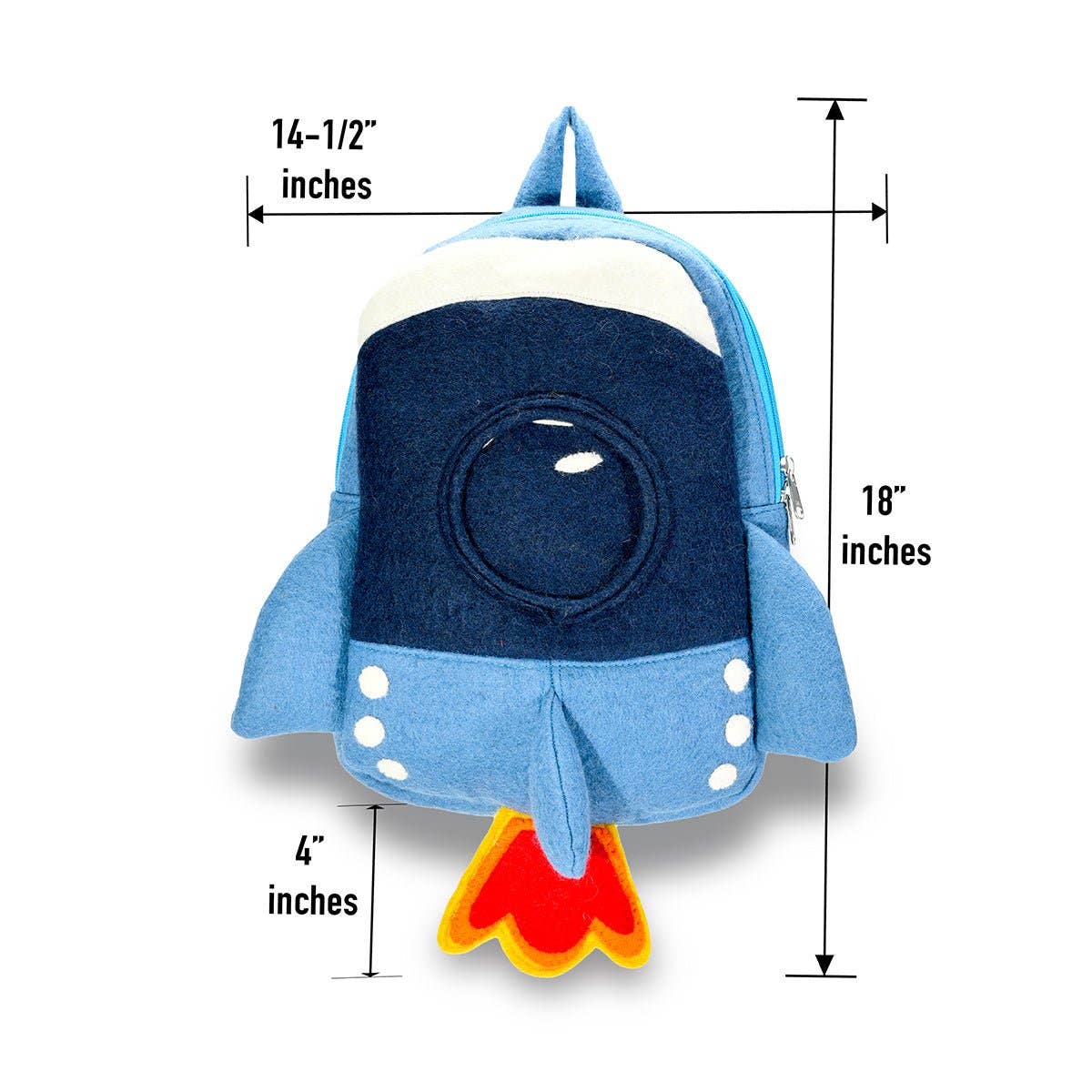 Rocket Shaped Felted Backpack