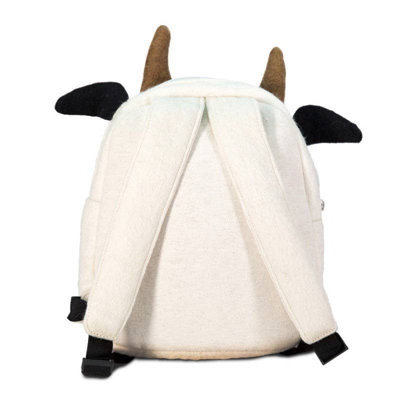 Cow Design Felted Backpack