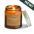 Golden Cider + Nutmeg - Mini Amber Jar Soy Candle