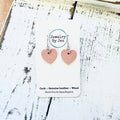 Heart Earrings (Mini): Pink