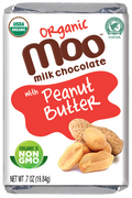 Organic Peanut Butter & Milk Chocolate Mini Bars, 0.7 oz