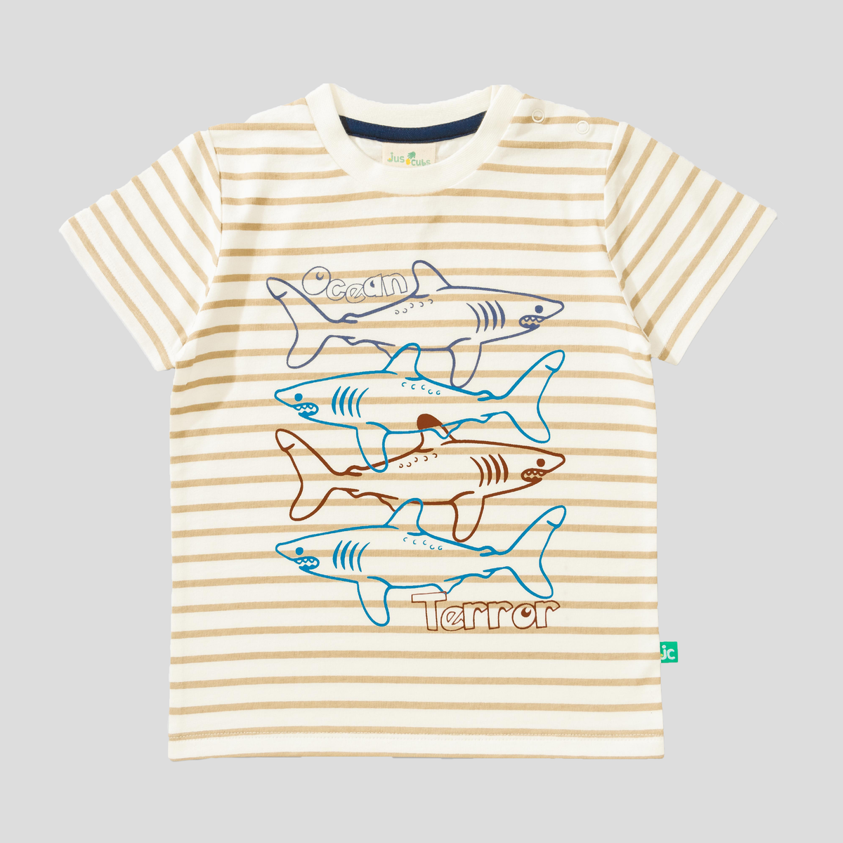 Summer Beige T-Shirt for Toddler Boys