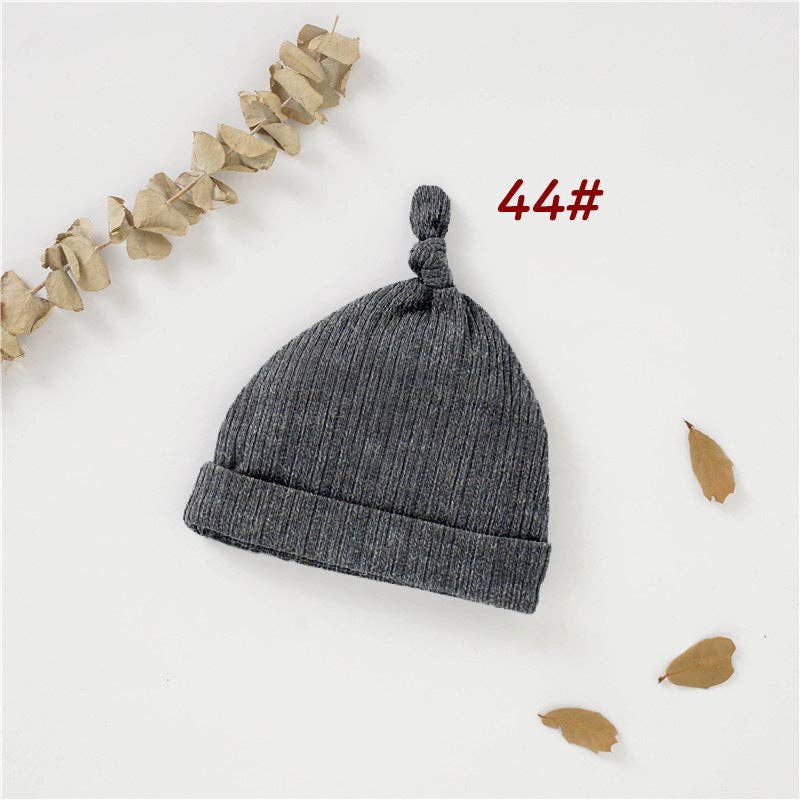 Baby Cotton Beanie Hat for 0-6 Months - All-Season Soft Cap