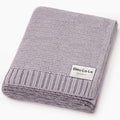 Heritage Knit 100% Organic Cotton Swaddle Baby Blanket